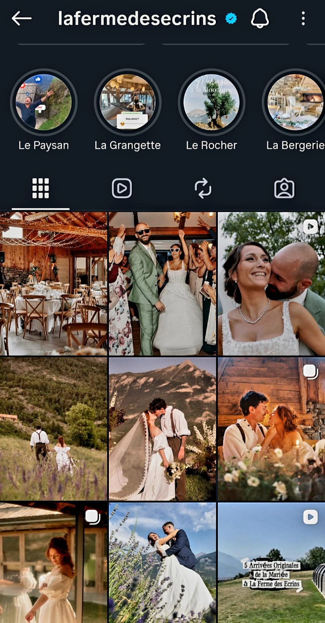 Inspiration mariage dans les Hautes-Alpes : suivez La Ferme des Écrins sur les réseaux